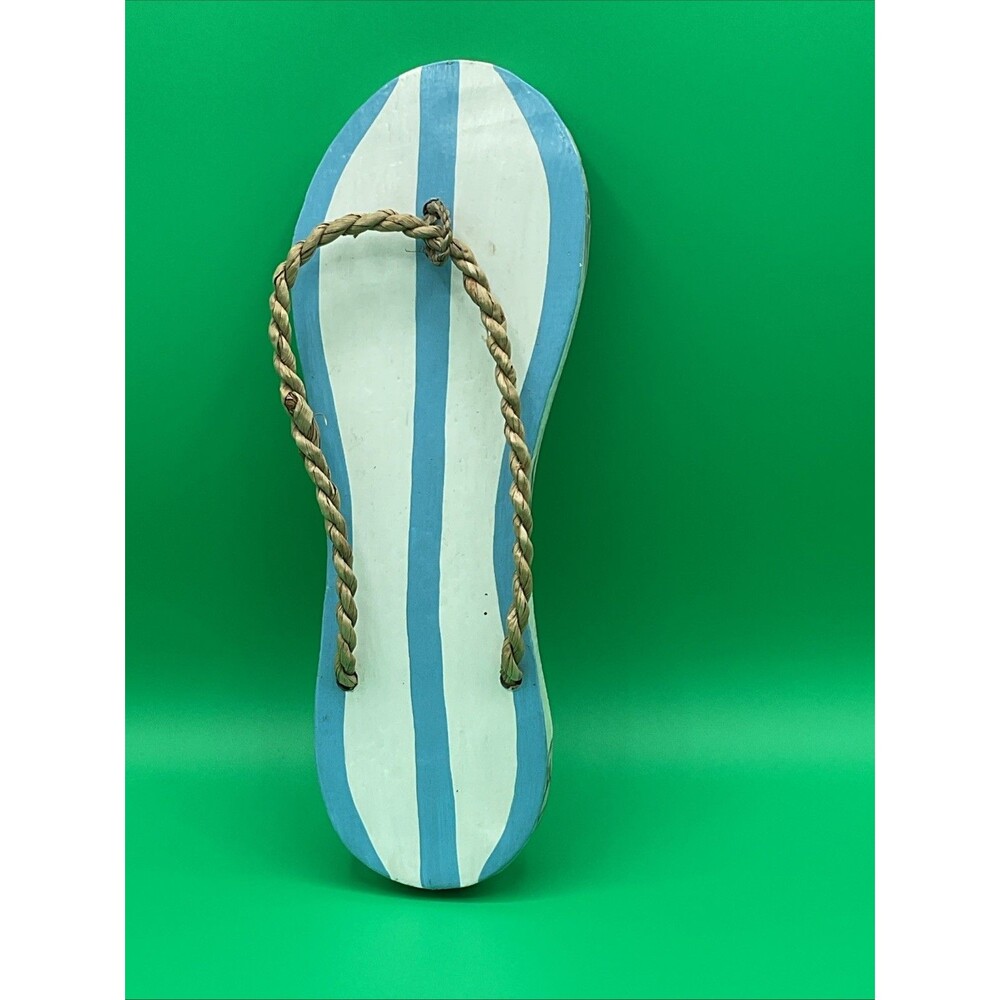FLIP FLOP Beach Hanger Decorative Wood Wall Art.EUC